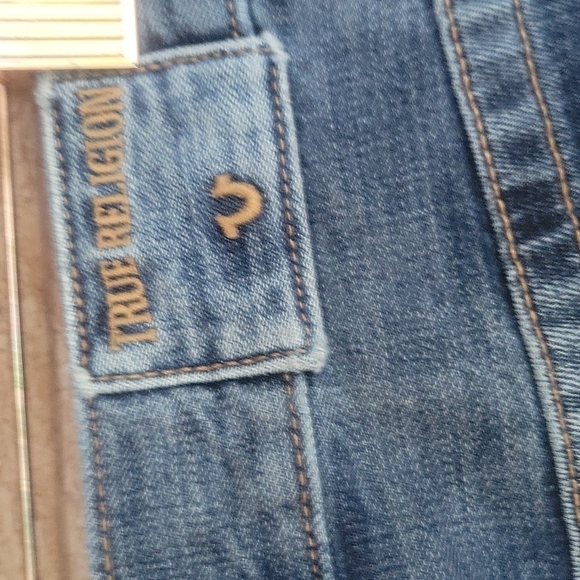 True Religion Audrey Mid Rise Slim Boyfriend Jeans Medium Wash Size 24 - Picture 5 of 8
